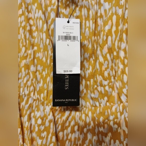 NWT Banana Republic Ruffle Fit n Flare Dress size L - Picture 11 of 12